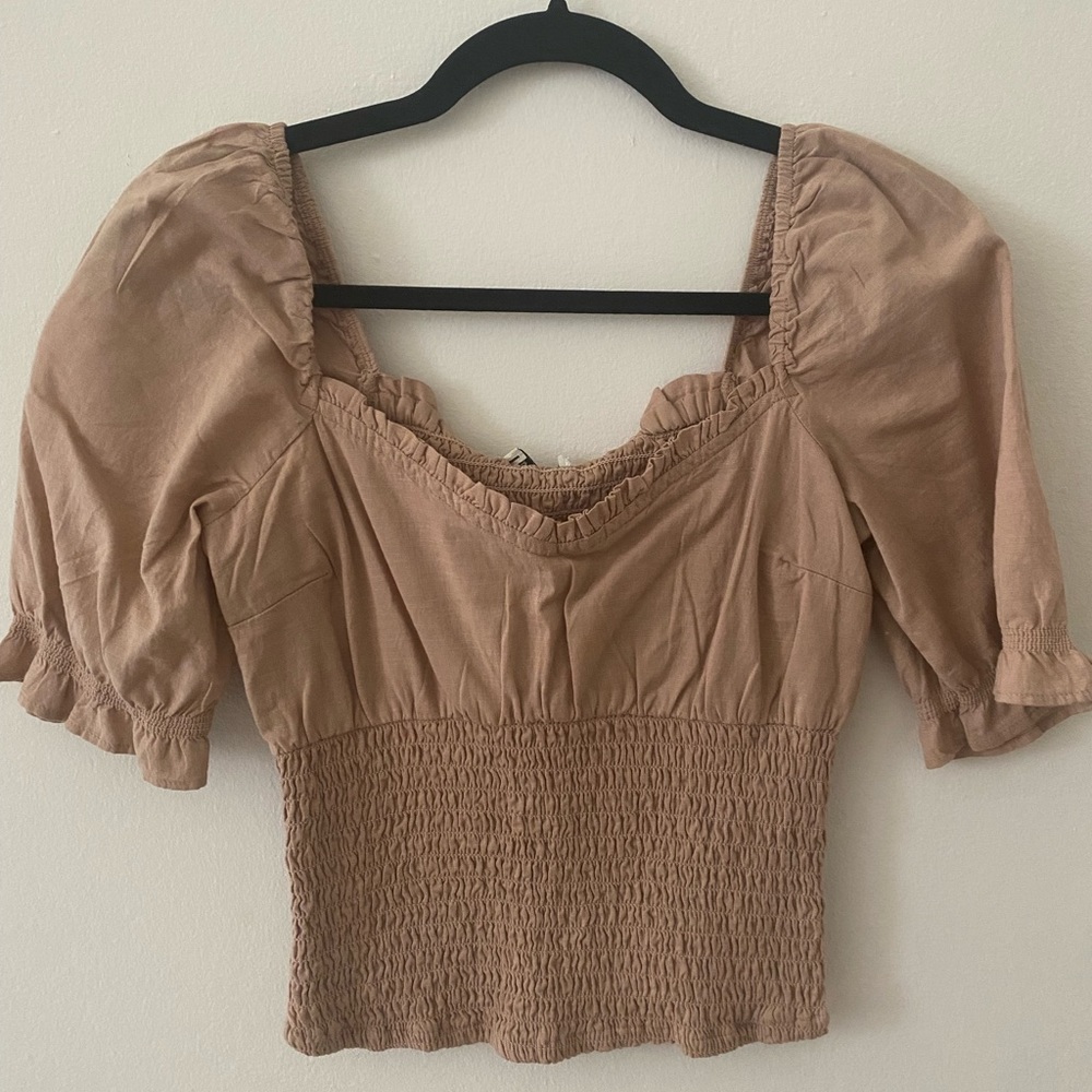 Abercrombie smocked blouse